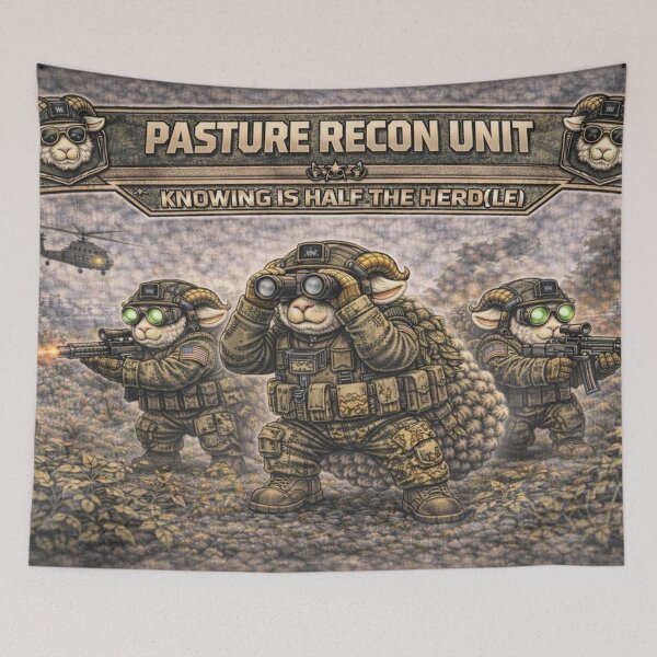 Item preview, Pasture Recon Unit: Knowing Is Half the Herd(le) designed and sold by Thpoar.