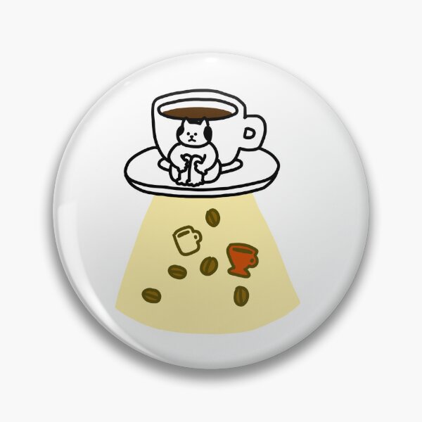 Item preview, a Cat on the flying cup of coffee designed and sold by superbaechoo.