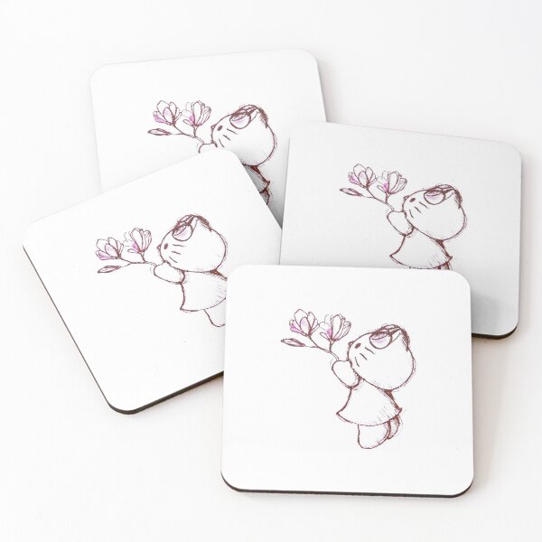 Item preview, Cute Sakura Cat Sketch Tee – Soft Aesthetic Cherry Blossom Design designed and sold by nyro collective .