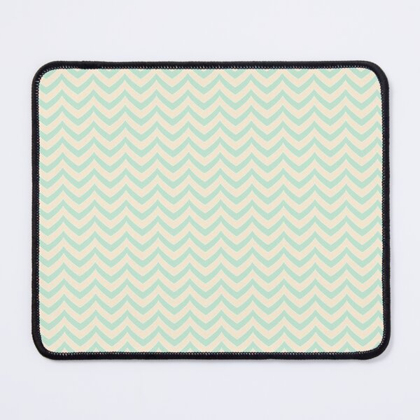 Item preview, Mint and yellow chevron seamless repeating pattern designed and sold by SeamlessDsign.