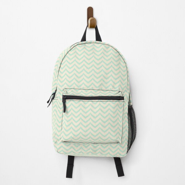 Item preview, Mint and yellow chevron seamless repeating pattern designed and sold by SeamlessDsign.