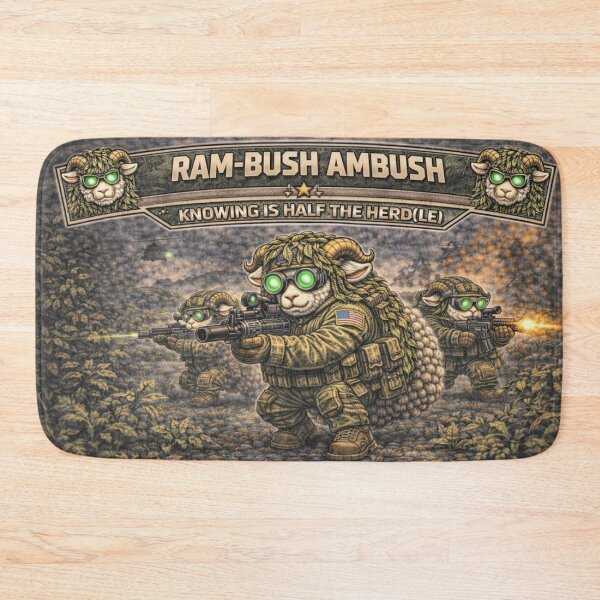 Item preview, Ram-Bush Ambush – Sheep-I Joe Jungle Ops Parody designed and sold by Thpoar.
