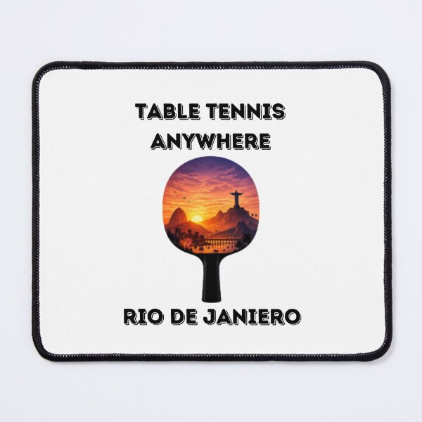 Item preview, Rio de Janeiro Table Tennis Anywhere Sunset Skyline Ping Pong Paddle Brazil designed and sold by OhMyPingCo.