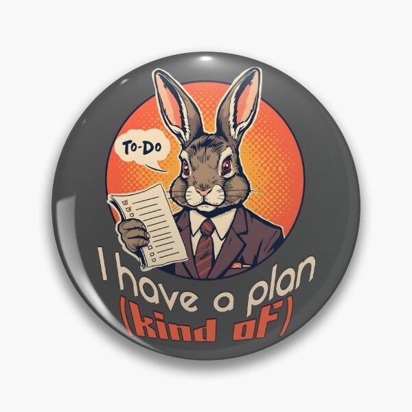 Item preview, I Have a Plan (Kind Of) – Funny Business Bunny To-Do List Design designed and sold by TestudoDesign.