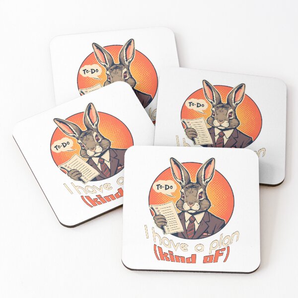 Item preview, I Have a Plan (Kind Of) – Funny Business Bunny To-Do List Design designed and sold by TestudoDesign.
