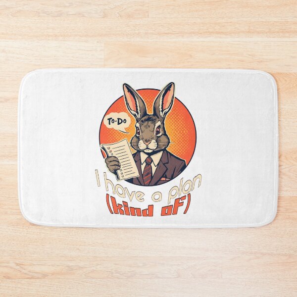 Item preview, I Have a Plan (Kind Of) – Funny Business Bunny To-Do List Design designed and sold by TestudoDesign.