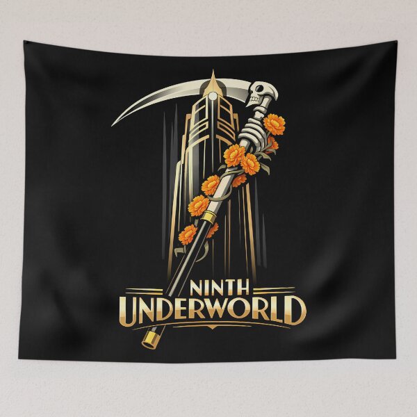 Item preview, Art Deco Noir Underworld Travel Poster designed and sold by agearb.