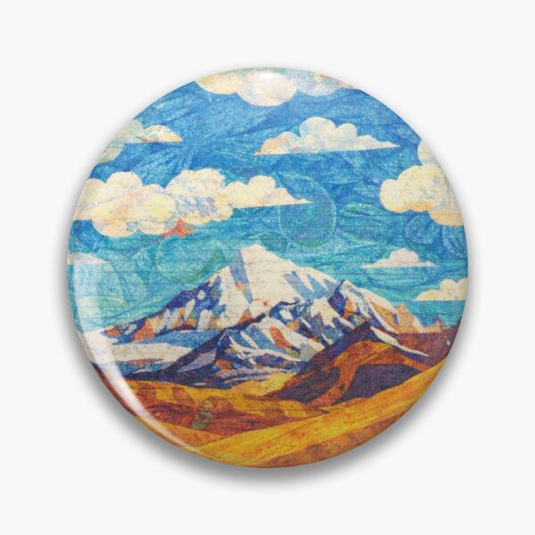 Item preview, Snowy Peak Panorama, Watercolor Papercut, Childrens Book Illustration designed and sold by SWSandraWechner.