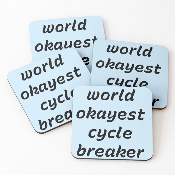 Item preview, World’s Okayest Cycle Breaker – Funny Healing & Fatherhood Quote designed and sold by Creations by lyne.