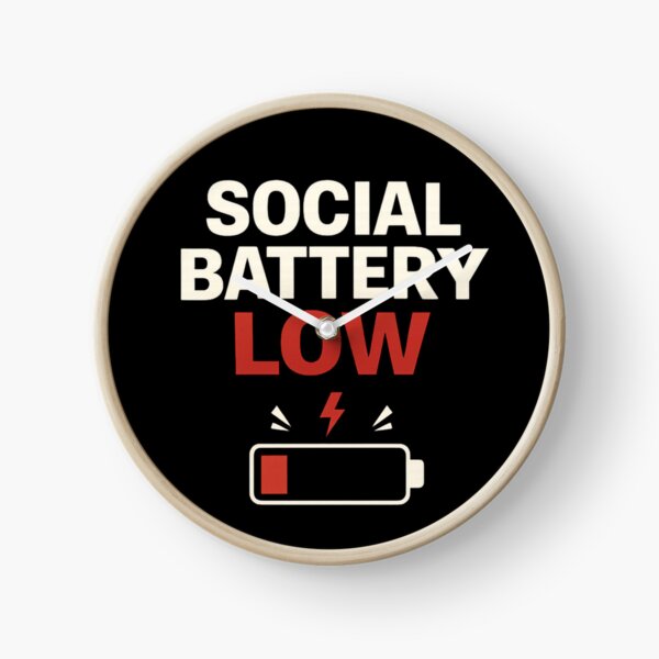 Item preview, Social Battery Low Funny Introvert Shirt Anti Social Humor Sarcastic Tee designed and sold by VibeOffline Studio.