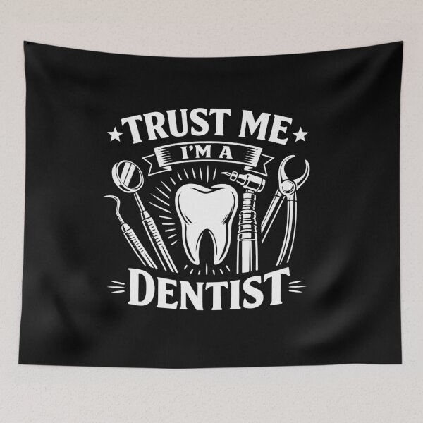 Item preview, Retro Trust Me I'm a Dentist Dental Surgeon Tooth Tools designed and sold by Ali-printshop.