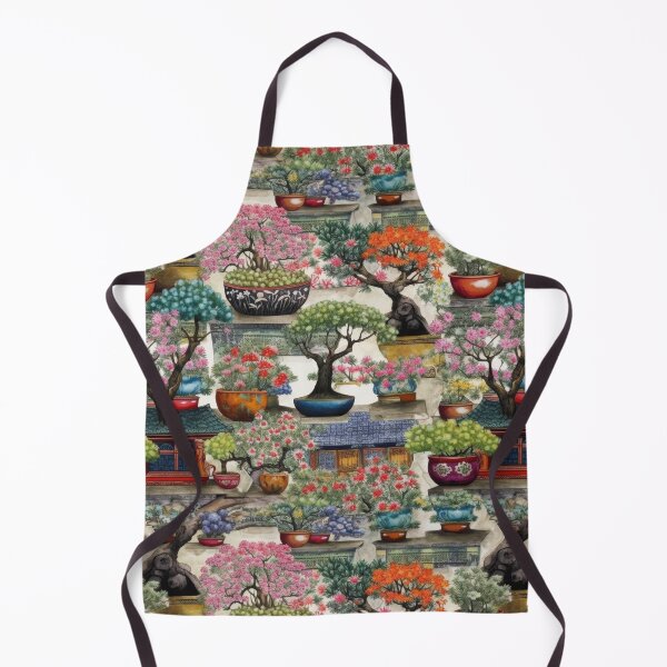 Item preview, Serene Oriental Bonsai Garden and Pagoda Illustration designed and sold by pinkal.