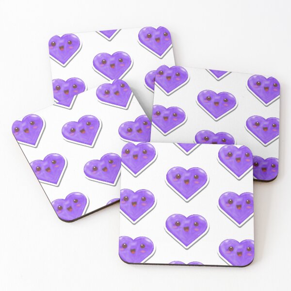 Item preview, Cute Purple Kawaii Heart Sticker  designed and sold by Nanadestudio.