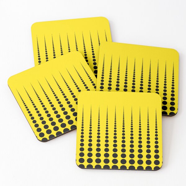 Item preview, Abstract Black Polka dots on Vivid Yellow designed and sold by POLKAIWERX.