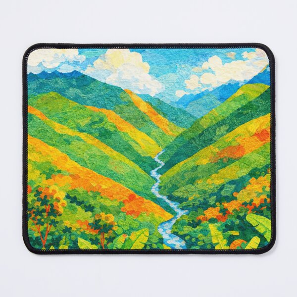 Item preview, Tropical River Valley, Watercolor Papercut, Childrens Book Illustration designed and sold by SWSandraWechner.