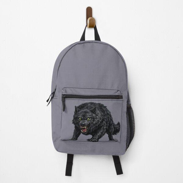 Item preview, Fierce Black Wolf Snarling Dark Animal Design designed and sold by Gezonde-Voeding.
