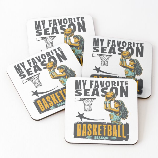 Aperçu de l'œuvre Graphisme vintage rétro de la saison préférée du basketball féminin créée et vendue par Abaseen.