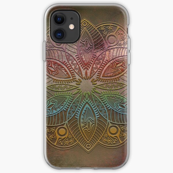 Mobile skin mandala colors iPhone Soft Case