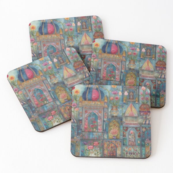 Item preview, Enchanted Persian Garden and Ornamental Palace Pattern designed and sold by pinkal.