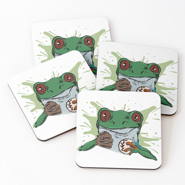 Item preview, Frog Playing Baseball designed and sold by Antiope33.