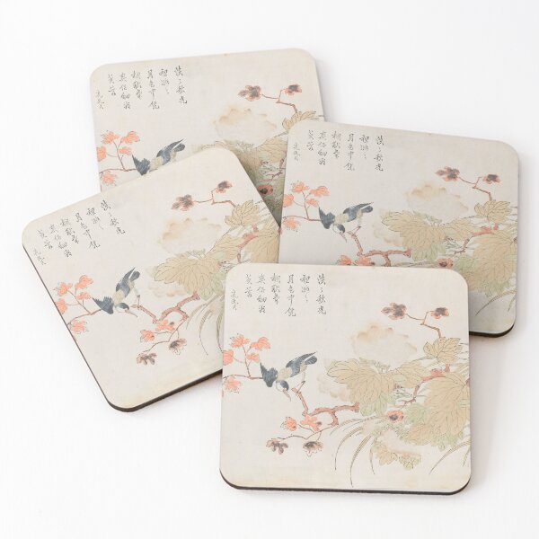 Item preview, bird on hibiscus designed and sold by Paper & Pine .