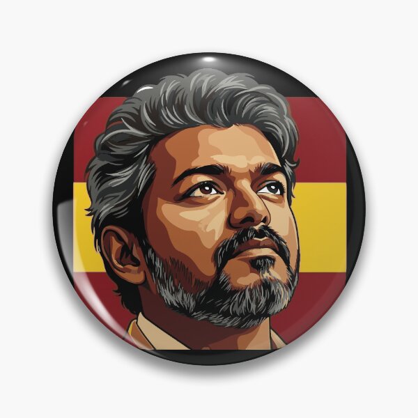 Item preview, Thalapathy Vijay TVK Flag Tamil Kollywood  designed and sold by alltheprints.