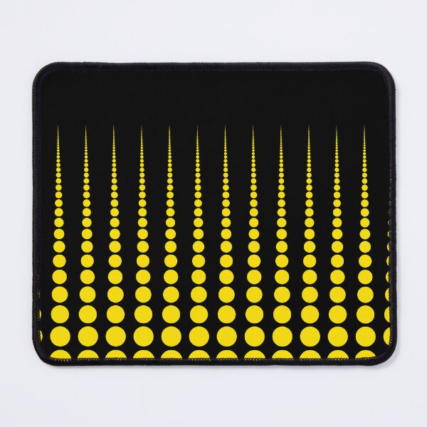 Item preview, Abstract Vivid Yellow Polka dots  on Black  designed and sold by POLKAIWERX.