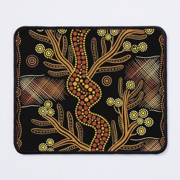 Item preview, Desert Sunburst: Aboriginal Style Phebalium Glandulosum Botanical Art designed and sold by FreiherrPK.