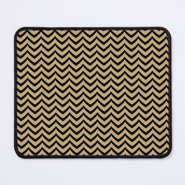 Item preview, Black and ochre chevron seamless repeating pattern designed and sold by SeamlessDsign.