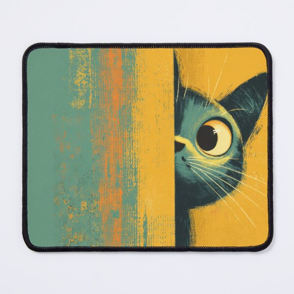 Item preview, Cat peeking around a wall corner designed and sold by anytka.