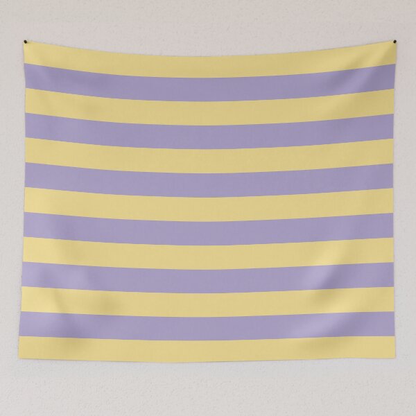 Item preview, SUMMER HORIZONTAL STRIPES VANILLA AND LILAC designed and sold by isamartindesign.