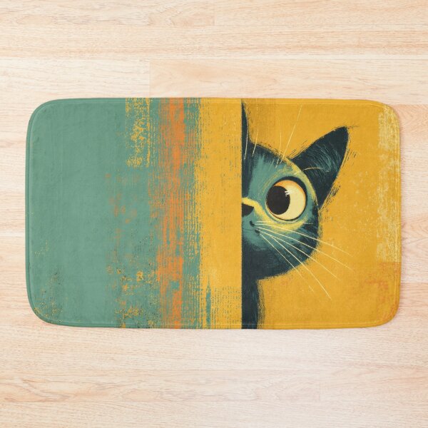 Item preview, Cat peeking around a wall corner designed and sold by anytka.
