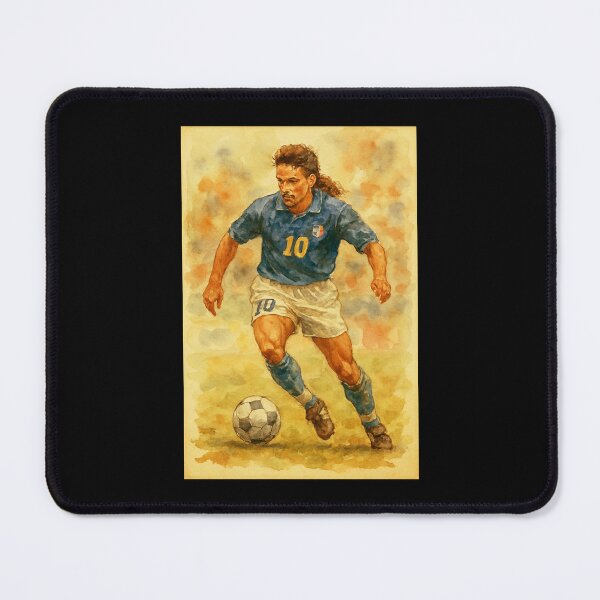 Item preview, Roberto Baggio Classic Football Legend designed and sold by Sarcastic designs.