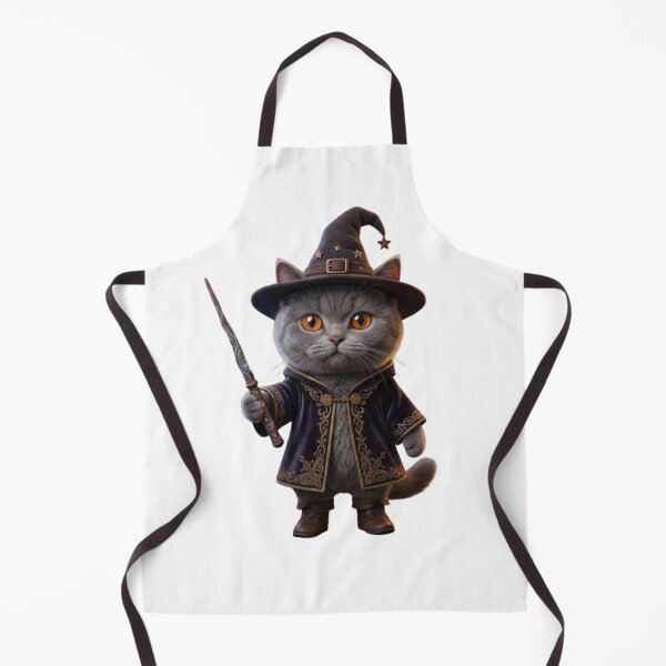 Item preview, Cute British Shorthair Cat Wizard – Witchy Magic Cat with Wand – Magical, Halloween, Mystic Illustration designed and sold by Cauldron Crafts.