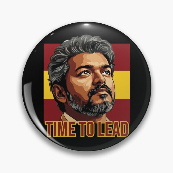 Item preview, Thalapathy Vijay Time to Lead TVK Flag Tamil Kollywood  designed and sold by alltheprints.