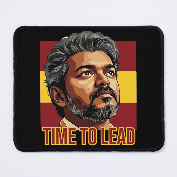 Item preview, Thalapathy Vijay Time to Lead TVK Flag Tamil Kollywood  designed and sold by alltheprints.