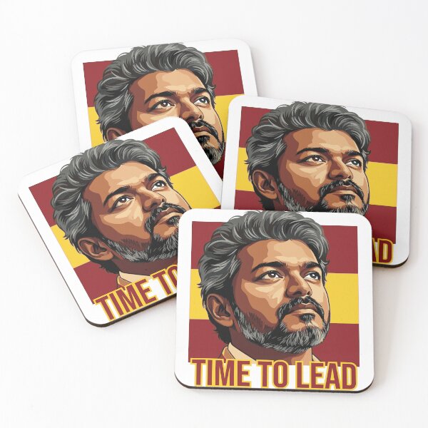 Item preview, Thalapathy Vijay Time to Lead TVK Flag Tamil Kollywood  designed and sold by alltheprints.
