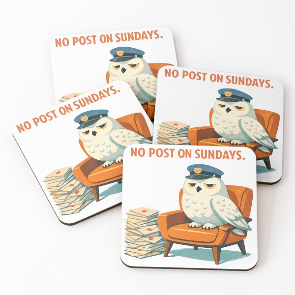 Item preview, Retro Owl No Post On Sundays Vintage Poster designed and sold by agearb.