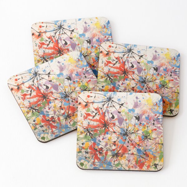 Item preview, Abstract Paint Splatter Design, Colorful Abstract Unique Color  designed and sold by BriAngelaBubbleDesigns.