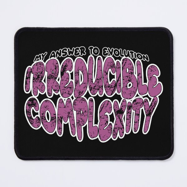 Item preview, My Answer to Evolution – Irreducible Complexity Quote designed and sold by White Buffalo Art.