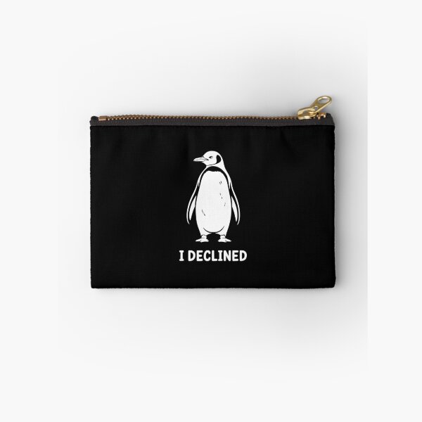Item preview, I Declined Penguin Introvert Sarcastic Humor designed and sold by theartfulaspie.