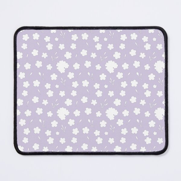 Item preview, Minimal Small Wight Floral Pattern Purple Background designed and sold by VitSArt.