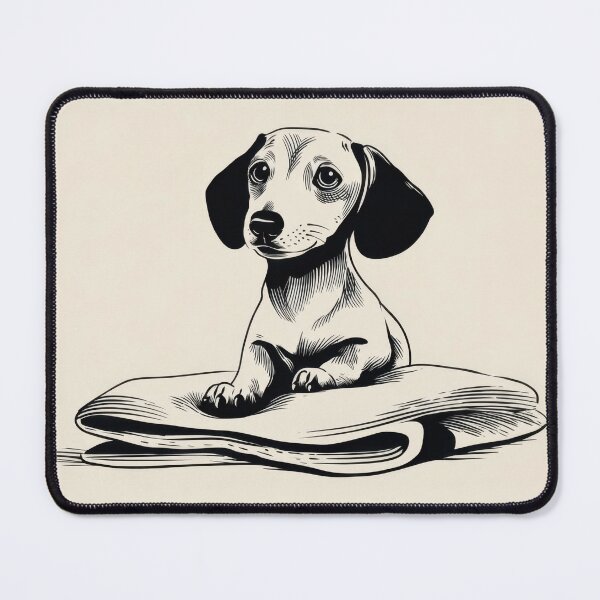 Item preview, Cute dog sits on newspaper designed and sold by anytka.