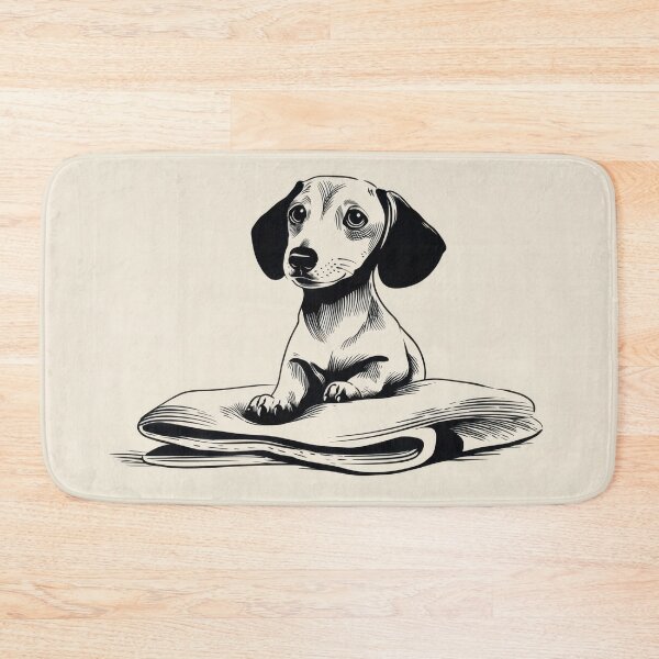 Item preview, Cute dog sits on newspaper designed and sold by anytka.