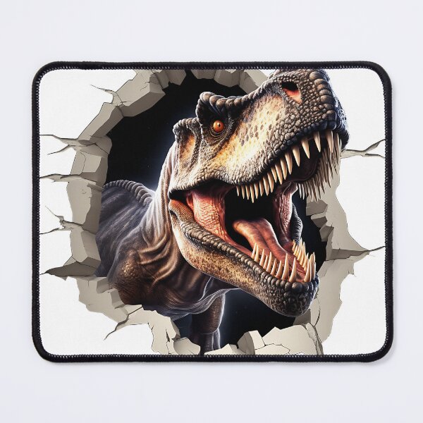 Item preview, T‑Rex Dinosaur Breakthrough Illustration designed and sold by jolieshop023.