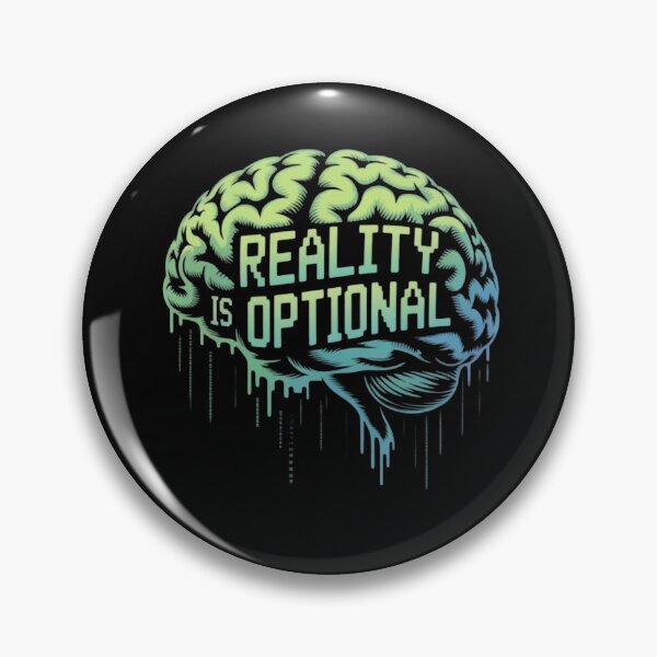 Item preview, Reality Is Optional – Cyber Mind Glitch  designed and sold by Art Bloom Studio.