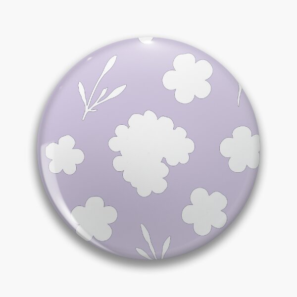 Item preview, Minimal Wight Floral Pattern Purple Background designed and sold by VitSArt.