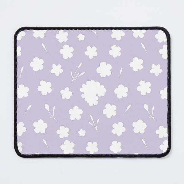 Item preview, Minimal Wight Floral Pattern Purple Background designed and sold by VitSArt.