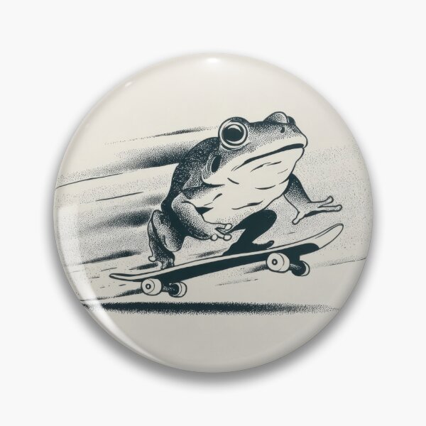 Item preview, Frog rides skateboard at high speed designed and sold by anytka.
