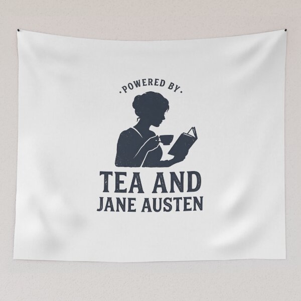 Item preview, Pride and Prejudice Powered By Tea And Jane Austen Minimalist Shirt designed and sold by Fenay Designs.